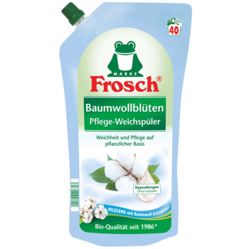 Ополіскувач для білизни Frosch Квіти бавовни, 1 л - Pampik
