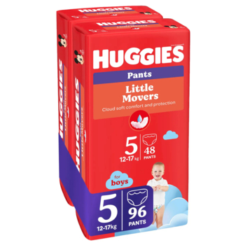 Набор подгузников-трусиков для мальчиков Huggies Little Movers Pants 5 (12-17 кг), 96 шт. (2 уп. по 48 шт.) - Pampik - 3
