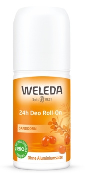 Роликовий дезодорант Weleda Обліпиха Roll-On 24 години, 50 мл - Pampik