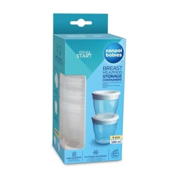 Контейнер для хранения молока и пищи Canpol Babies, 4 шт. (12/204) - Pampik