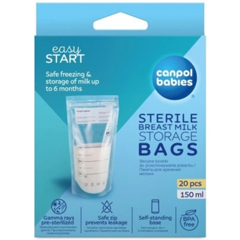 Пакеты для хранения грудного молока Canpol babies, 20 шт. (70/001) - Pampik - 2