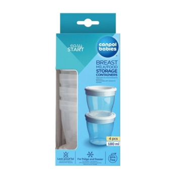 Контейнер для хранения молока и пищи Canpol Babies, 4 шт. (12/204) - Pampik - 6