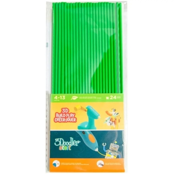 Набор стержней для 3D-ручки 3Doodler Start, 24 шт., зеленый (3DS-ECO07-GREEN-24) - Pampik
