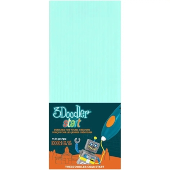 Набір стержнів для 3D-ручки 3Doodler Start, 24 шт., бірюзовий (3DS-ECO02-MINT-24) - Pampik - 2