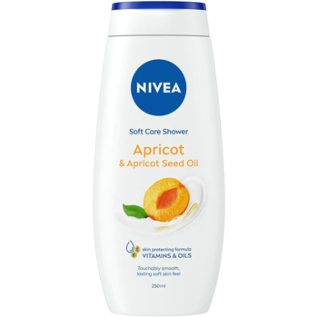 Гель-догляд для душу Nivea Крем Абрикос та олія абрикосових кісточок, 250 мл - Pampik