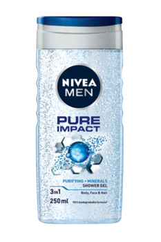 Гель для душу Nivea Men Заряд чистоти, 250 мл - Pampik