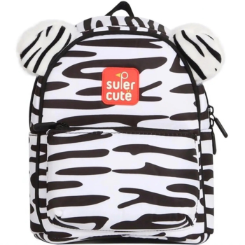 Рюкзак Supercute Зебра, белый с черным (SF119) - Pampik