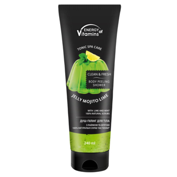 Душ-пілінг для тіла Energy of Vitamins Jelly Mojito Lime, 240 мл - Pampik