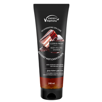 Душ-пілінг для тіла Energy of Vitamins Dessert Hot Chocolate, 240 мл - Pampik
