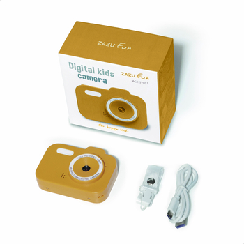 Цифрова дитяча фотокамера ZAZU, жовта (ZA-CAMERA-01) - Pampik - 3