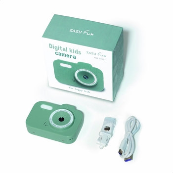 Дитяча цифрова фотокамера ZAZU, зелена (ZA-CAMERA-02) - Pampik - 3