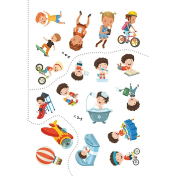 Набір наліпок. Перші розвивальні наліпки. Будь здоровим, 41 шт. - Pampik - 5