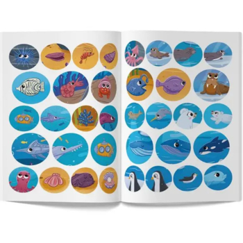 Набір наліпок. Інтерактивні наліпки. Море, 36 шт. - Pampik - 3
