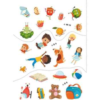 Набір наліпок. Перші розвивальні наліпки. Будь здоровим, 41 шт. - Pampik - 4