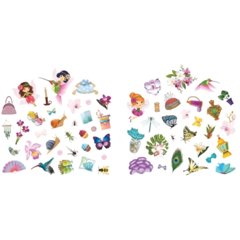 Розмальовка з наліпками Квіткові феї. Орхідея. 60 наліпок (F00026966) - Pampik - 4