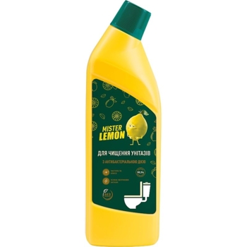Средство для чистки унитазов Mister Lemon с антибактериальным действием, 1 л - Pampik