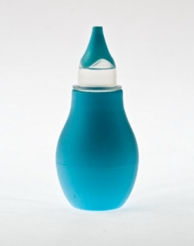 Аспиратор назальный Nuby с насадкой для ушей, голубой (172) - Pampik - 2