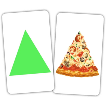 Набір карток Домана Вундеркінд з пелюшок Фігури, 15 пар карток, укр. мова (2100065276513) - Pampik - 4