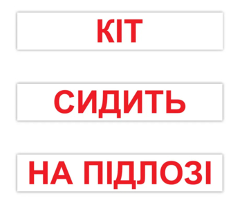 Картки Домана Вундеркінд з пелюшок Читання за Доманом, 120 карток, укр. мова (2100064095665) - Pampik - 3