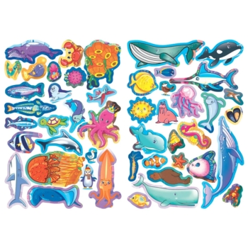 Велика книжка. Розвивальні наліпки + Розумнi завдання. Морські мешканці (F00015539) - Pampik - 4