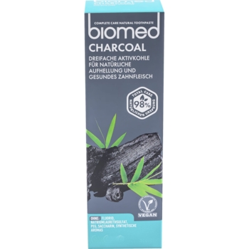 Зубна паста Biomed Charcoal Антибактеріальна, відбілююча, з вугіллям, 100 г - Pampik - 2