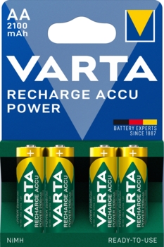 Аккумулятор Varta ACCU AA 2100mAh Bli 4 (ready 2 use), 4 шт. (56706101404) - Pampik