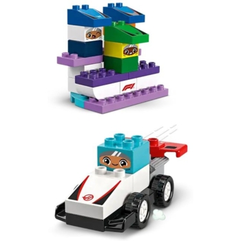 Конструктор LEGO DUPLO Town Гоночні машини та пілоти команди F1, 70 деталей (10445) - Pampik - 7
