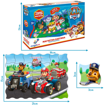 Магнітна картина Magdum Paw Patrol Щенячий патруль Веселі пригоди (ML4034-01) - Pampik - 2