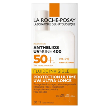 Солнцезащитный флюид La Roche-Posay Anthelios UVA 400, для чувствительной кожи лица, SPF 50+, 50 мл - Pampik - 2