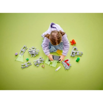 Конструктор LEGO DUPLO Додатковий набір. Залізничний тунель і колії, 20 деталей (10425) - Pampik - 7