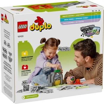 Конструктор LEGO DUPLO Додатковий набір. Залізничний тунель і колії, 20 деталей (10425) - Pampik - 9