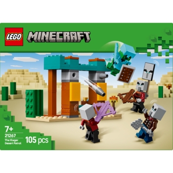 Конструктор LEGO Minecraft Пустинний патруль розбійника, 105 деталей (21267) - Pampik