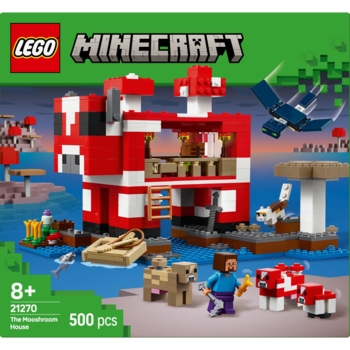Конструктор LEGO Minecraft Будинок грибної корови, 500 деталей (21270) - Pampik