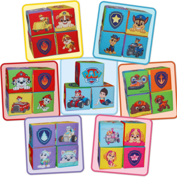 Набір кубиків Масік Щенячий патруль, 6 шт. (МС 090501-15) - Pampik - 2