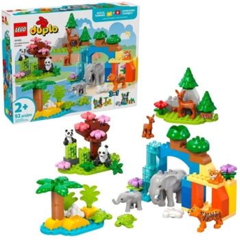 Конструктор LEGO DUPLO Town Сімейства диких тварин 3 в 1, 92 деталі (10446) - Pampik - 2