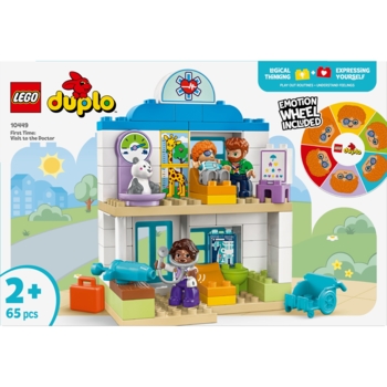 Конструктор LEGO DUPLO Town Вперше: візит до лікаря, 65 деталей (10449) - Pampik