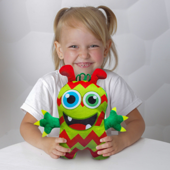 М'яка іграшка Масік Монстрик, зелений (МС 090102-07) - Pampik - 7