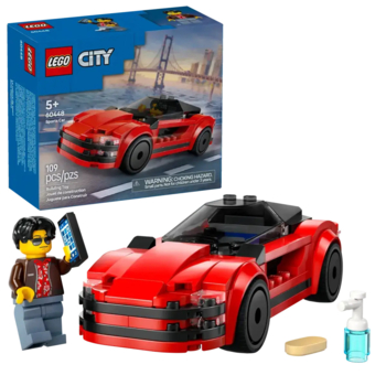 Конструктор LEGO City Красный спортивный автомобиль, 109 деталей (60448) - Pampik - 3