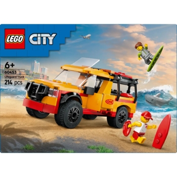 Конструктор LEGO City Пляжна рятувальна вантажівка, 214 деталей (60453) - Pampik