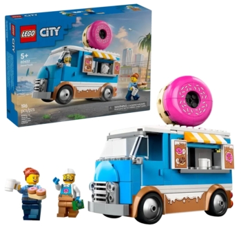 Конструктор LEGO City Грузовик с пончиками, 196 деталей (60452) - Pampik - 3