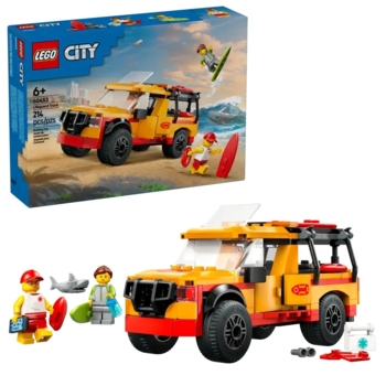 Конструктор LEGO City Пляжна рятувальна вантажівка, 214 деталей (60453) - Pampik - 4