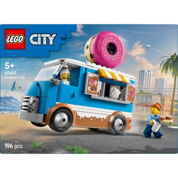 Конструктор LEGO City Грузовик с пончиками, 196 деталей (60452) - Pampik