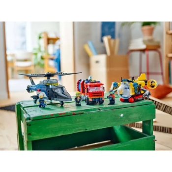 Конструктор LEGO City Ремикс вертолетов пожарных машин и подлодок, 874 детали (60462) - Pampik - 10
