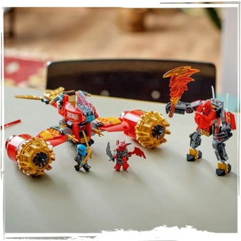 Конструктор LEGO Ninjago Штормовий робот-вершник Кая, 333 деталі (71830) - Pampik - 7