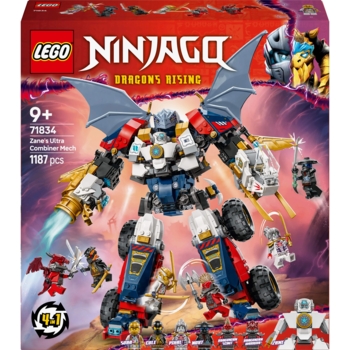 Конструктор LEGO Ninjago Ультраобʼєднувальний робот Зейна, 1187 деталей (71834) - Pampik