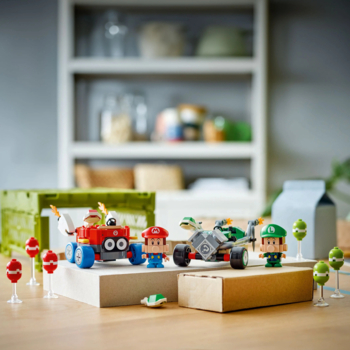 Конструктор Lego Super Mario Kart Baby Mario vs. Baby Luigi, 321 деталь (72034) - Pampik - 13