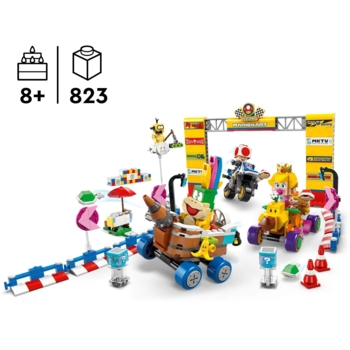 Конструктор LEGO Super Mario Kart Baby Peach & Grand Prix, 823 деталі (72036) - Pampik - 4