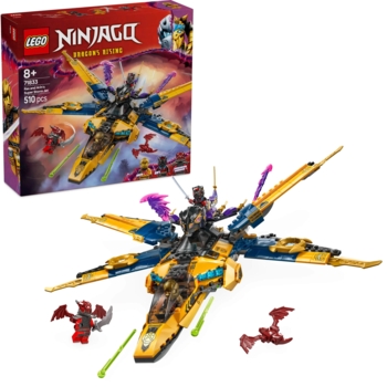 Конструктор LEGO Ninjago Суперштормовий реактивний літак Рас та Арін, 510 деталей (71833) - Pampik - 3