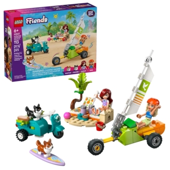 Конструктор LEGO Friends Собачі пригоди на серфі та скутері, 113 деталей (42641) - Pampik - 2