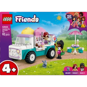 Конструктор LEGO Friends Хартлейк-Сіті. Фургон з морозивом, 92 деталі (42644) - Pampik